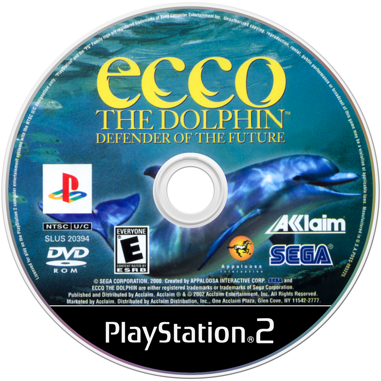 Ecco the Dolphin Defender of the Future media 8 for Playstation 2